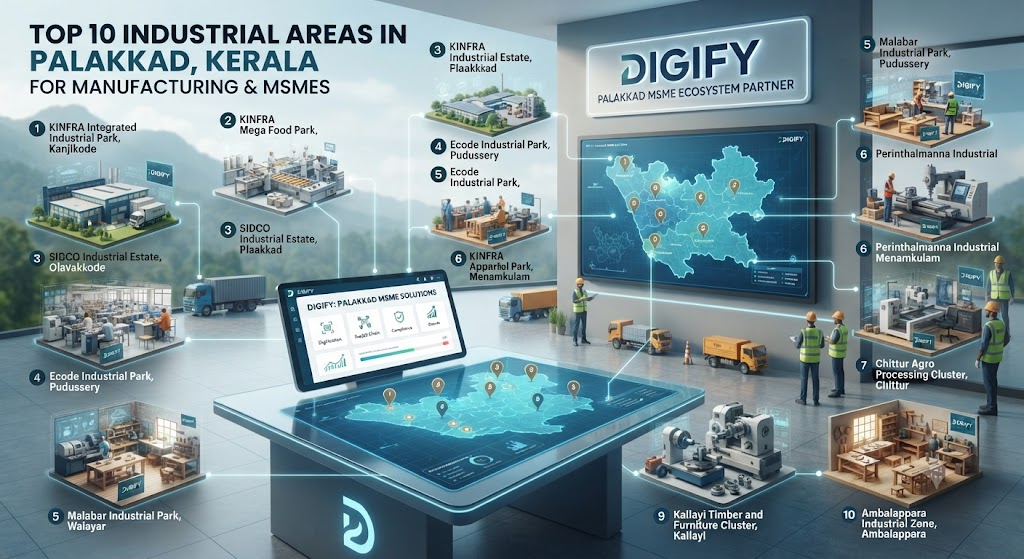 TOP 10 INDUSTRIAL AREAS IN PALAKKAD, KERALA FOR MANUFACTURING & MSMES (2026): COMPLETE INDUSTRIAL GUIDE WITH ERP SOLUTIONS